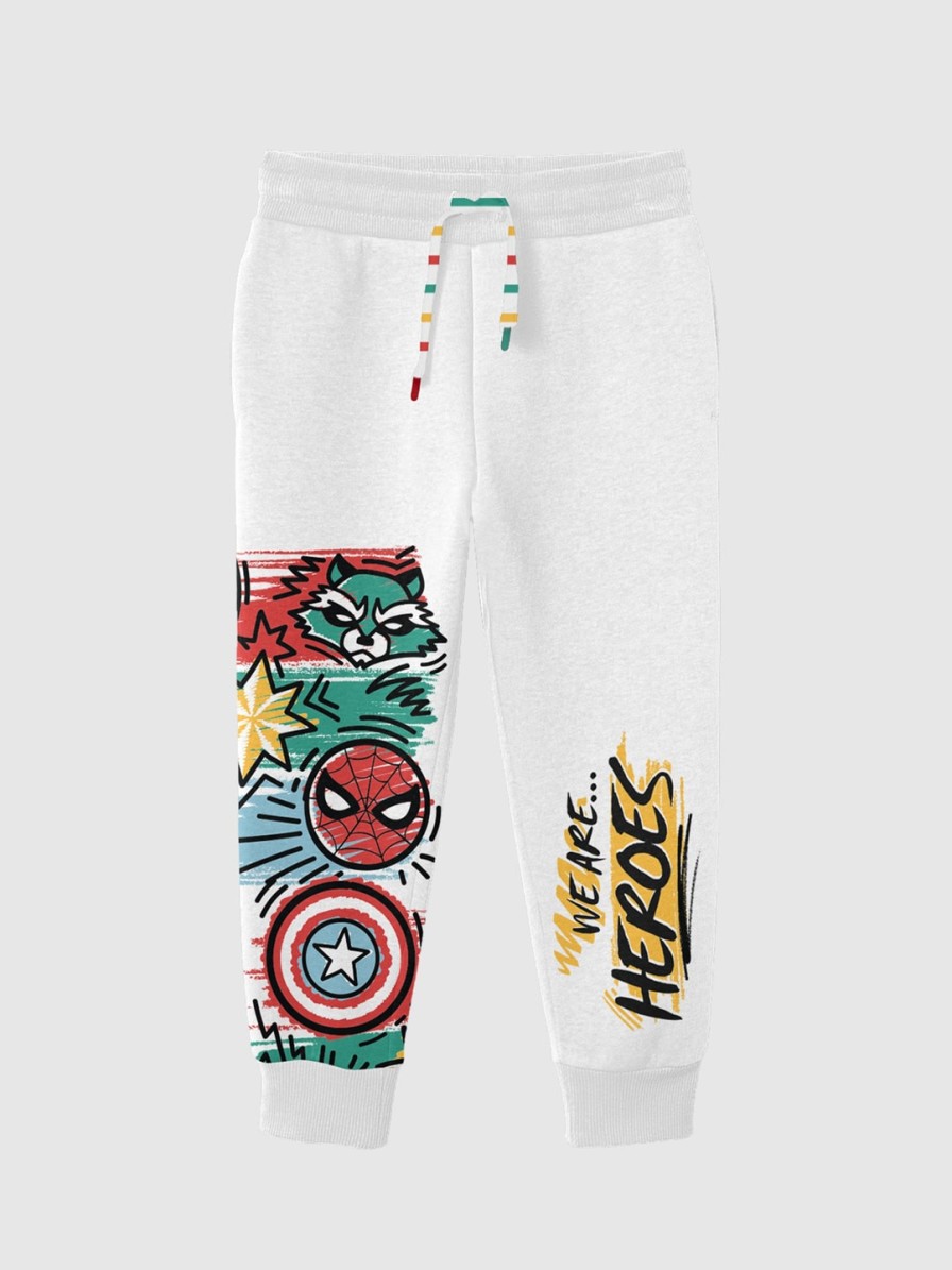 Kids BONKIDS Track Pants & Pyjamas | Buy Bonkids Boys Marvel Printed Cotton Joggers - Apparel For Boys