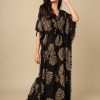 Women Boston Club Sleepwear & Loungewear | Buy Boston Club Black Printed Maxi Nightdress - Apparel For Women