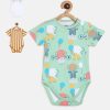 Kids MINI KLUB Bodysuits | Buy Mini Klub Infants Boys Pack Of 3 Printed Pure Cotton Baby Body Suit - Apparel For Boys