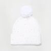 Kids max Caps & Hats | Buy Max Girls Self Design Pure Acrylic Pom Pom Beads Beanie Cap - Accessories For Girls