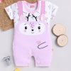 Kids Moms Love Rompers & Sleepsuits | Buy Moms Love Infant Girls Printed & Applique Detailed Cotton Rompers - Apparel For Girls