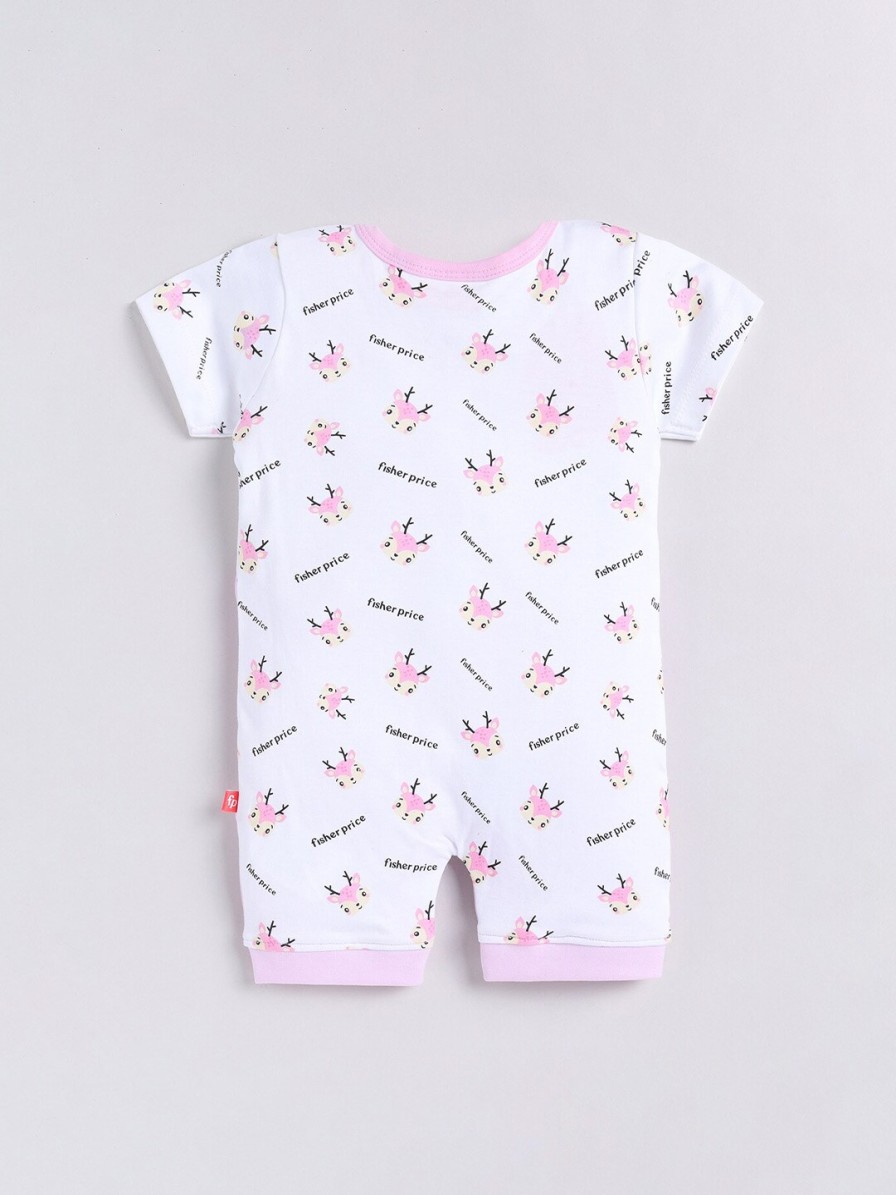 Kids Moms Love Rompers & Sleepsuits | Buy Moms Love Infant Girls Printed & Applique Detailed Cotton Rompers - Apparel For Girls