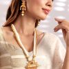 Women Rubans Fashion Jewellery | Buy Rubans Women Gold Plated & White Pearl Embellished Jewellery Set - Jewellery Set For Women 10662148 | Myntra