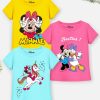 Kids YK Disney Tshirts | Buy Yk Disney Girls Pack Of 3 Minnie Mouse Cotton T Shirts - Apparel For Girls