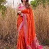 Women KALINI Sarees | Buy Kalini Ethnic Motif Woven Design Zari Banarasi Saree - Apparel For Women