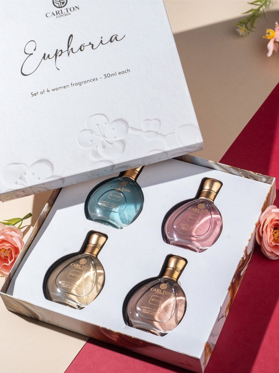 Women Carlton London Fragrances | Buy Carlton London Euphoria Women Gift Set Of 4 Edp Perfume 30Ml Each - Personal Care For Women