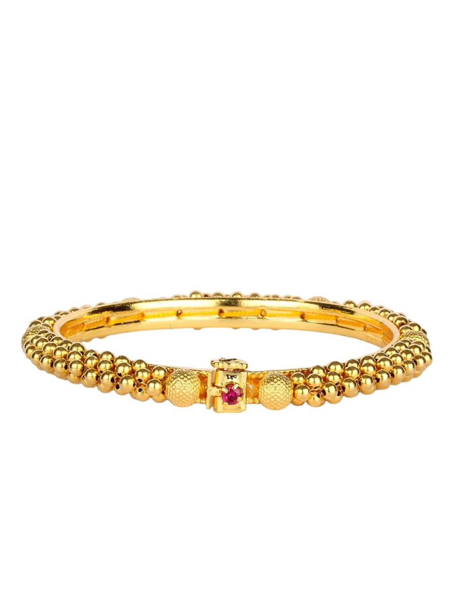 Women CANDERE A KALYAN JEWELLERS COMPANY Fine Jewellery | Buy Candere A Kalyan Jewellers Company Women 22Kt (916) Gold Traditional Tushi Bangle 2.31Gm - Accessories For Women