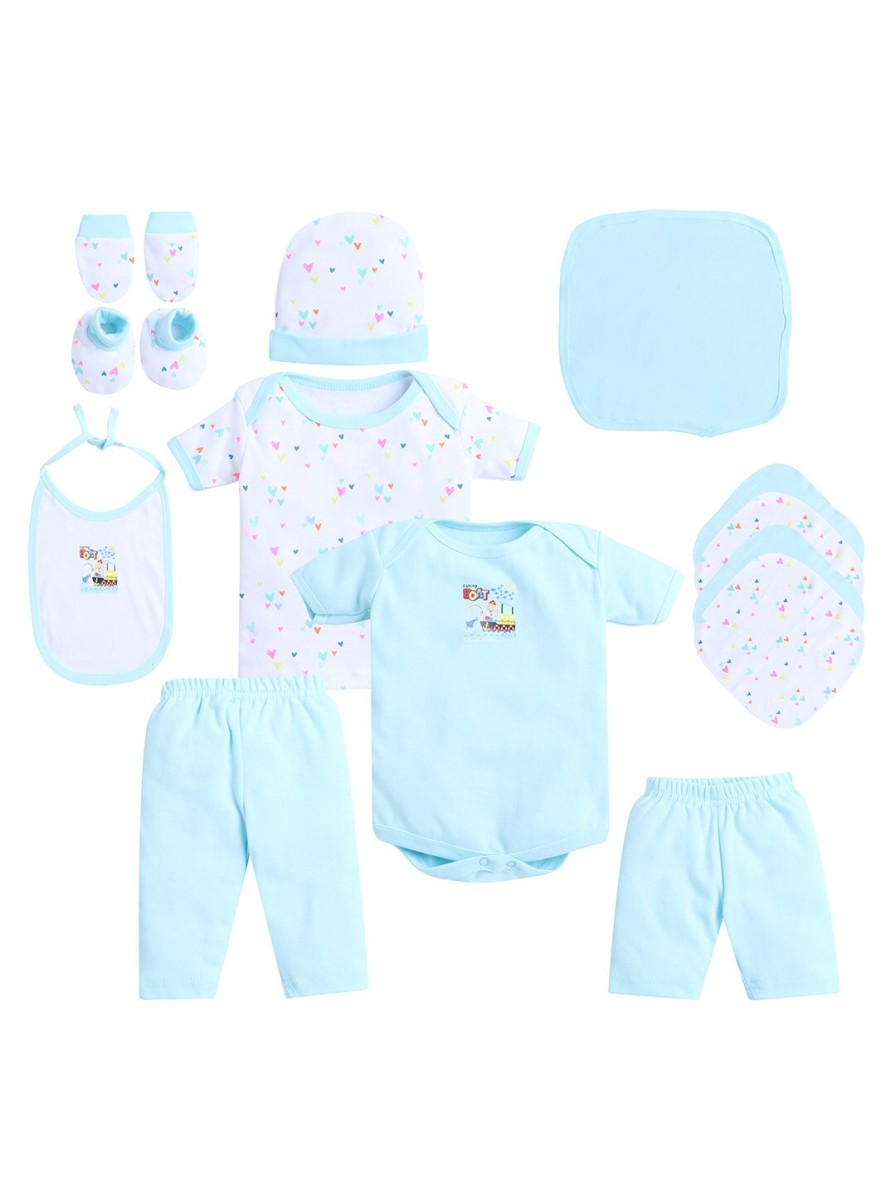 Kids EIO Infant Care | Buy Eio 13 Pcs Printed Pure Cotton Baby Apparel Gift Set - Apparel For Unisex Kids