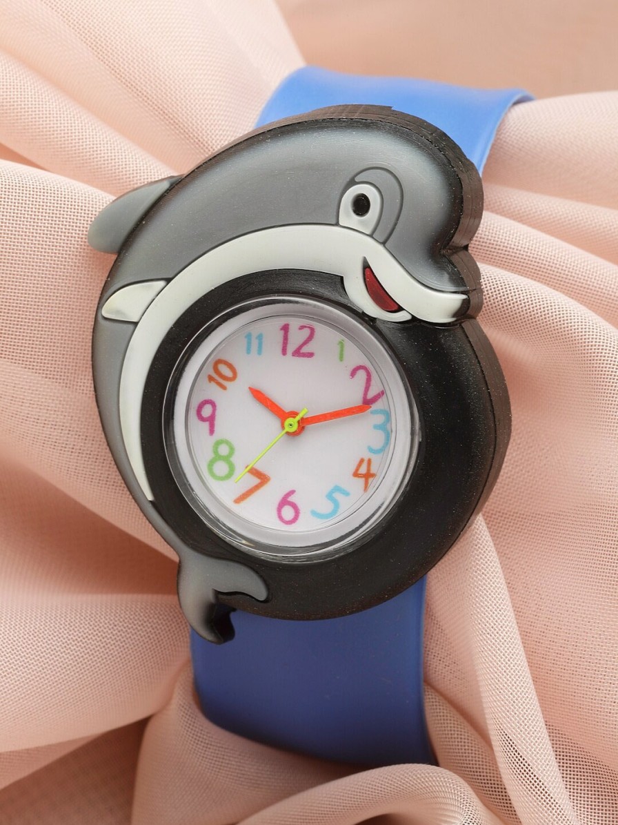 Kids Stoln Watches | Buy Stoln Kids Dolphin Shaped Dial & Stick Straps Analogue Watch 18744 1 23 G 20005057 - Accessories For Unisex Kids